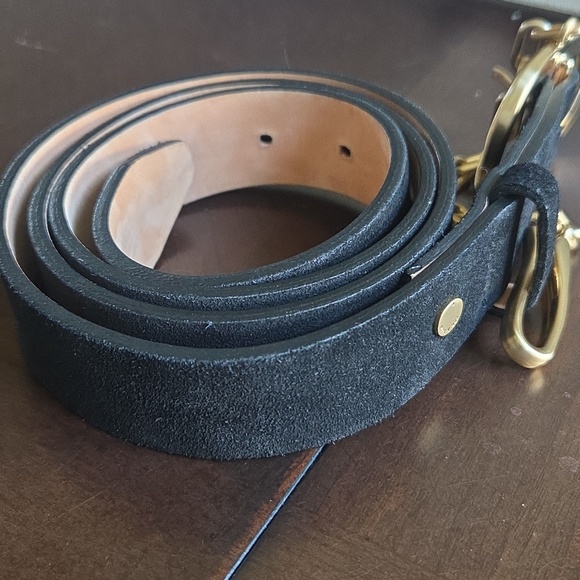 Beautiful Black Leather Belt w Gold Hardware By Rag & Bone. Great Condition! M - Picture 10 of 10